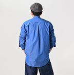 Miko 908 Loafer Pintuck Stand Collar Shirt Male Model