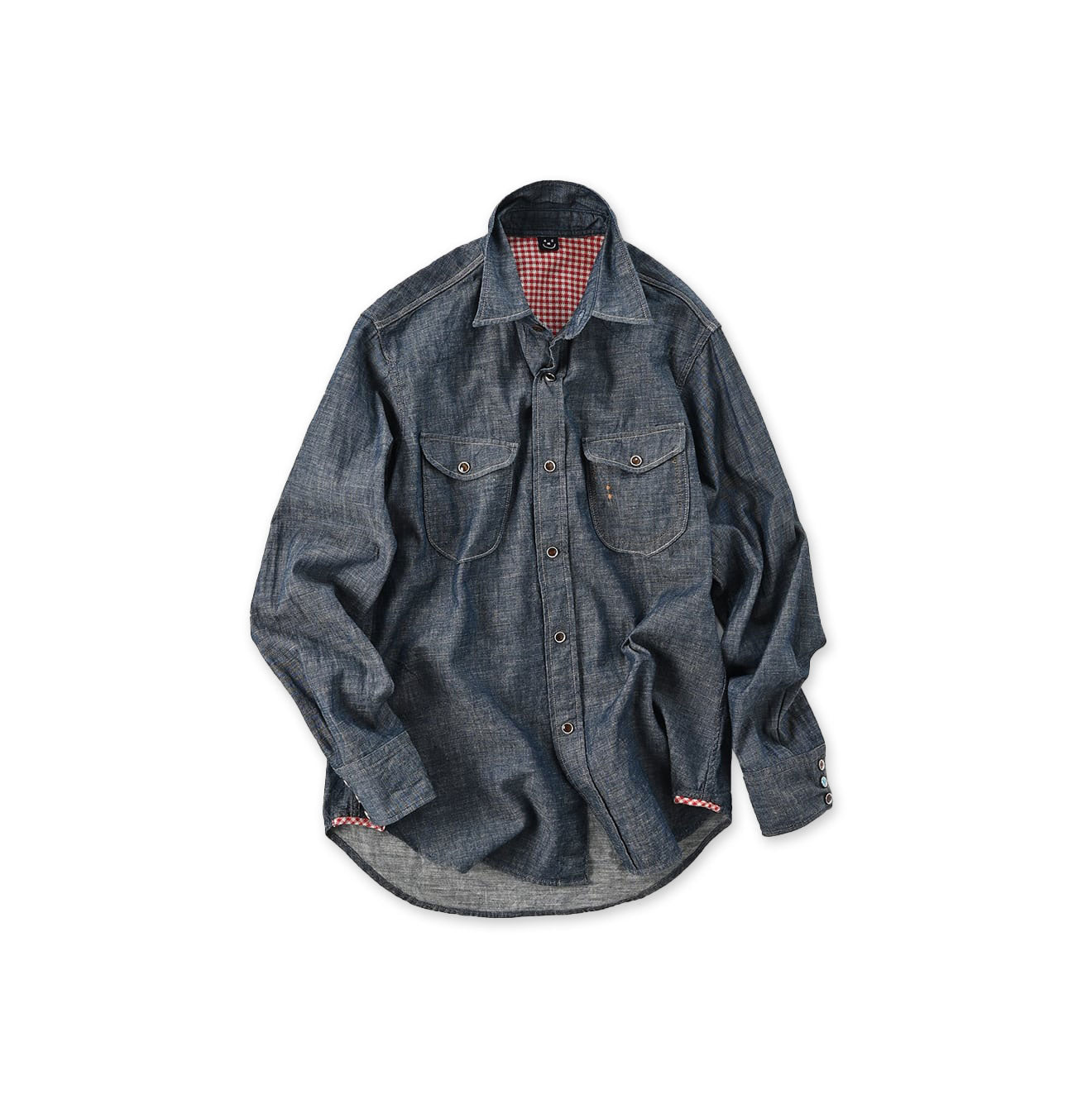 Indigo Dungaree Denim 908 Eastern Shirt Ruri Nou