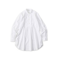 Supima Batiste Tuck Stand Collar Shirt