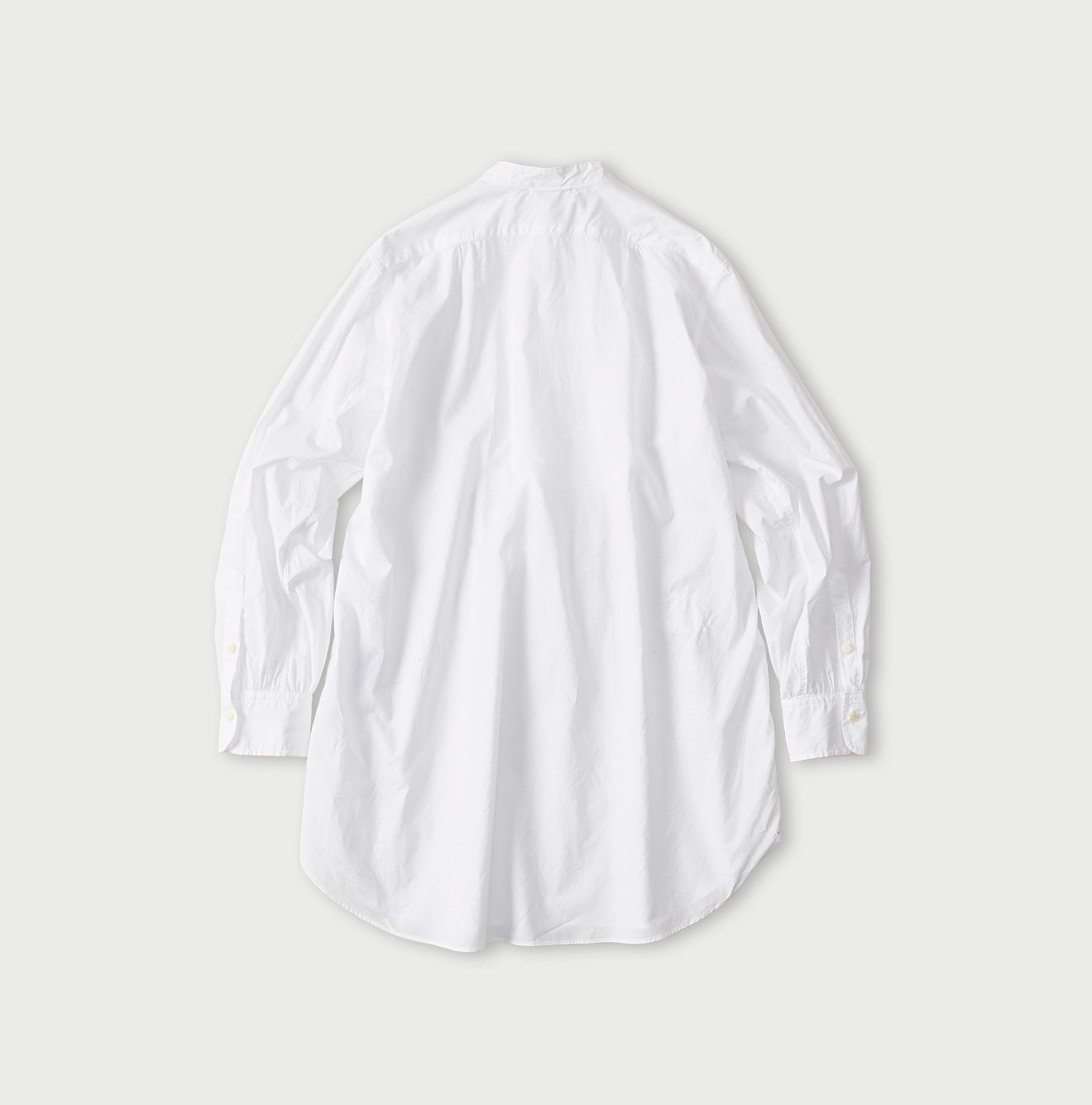 Supima Batiste Tuck Stand Collar Shirt Back