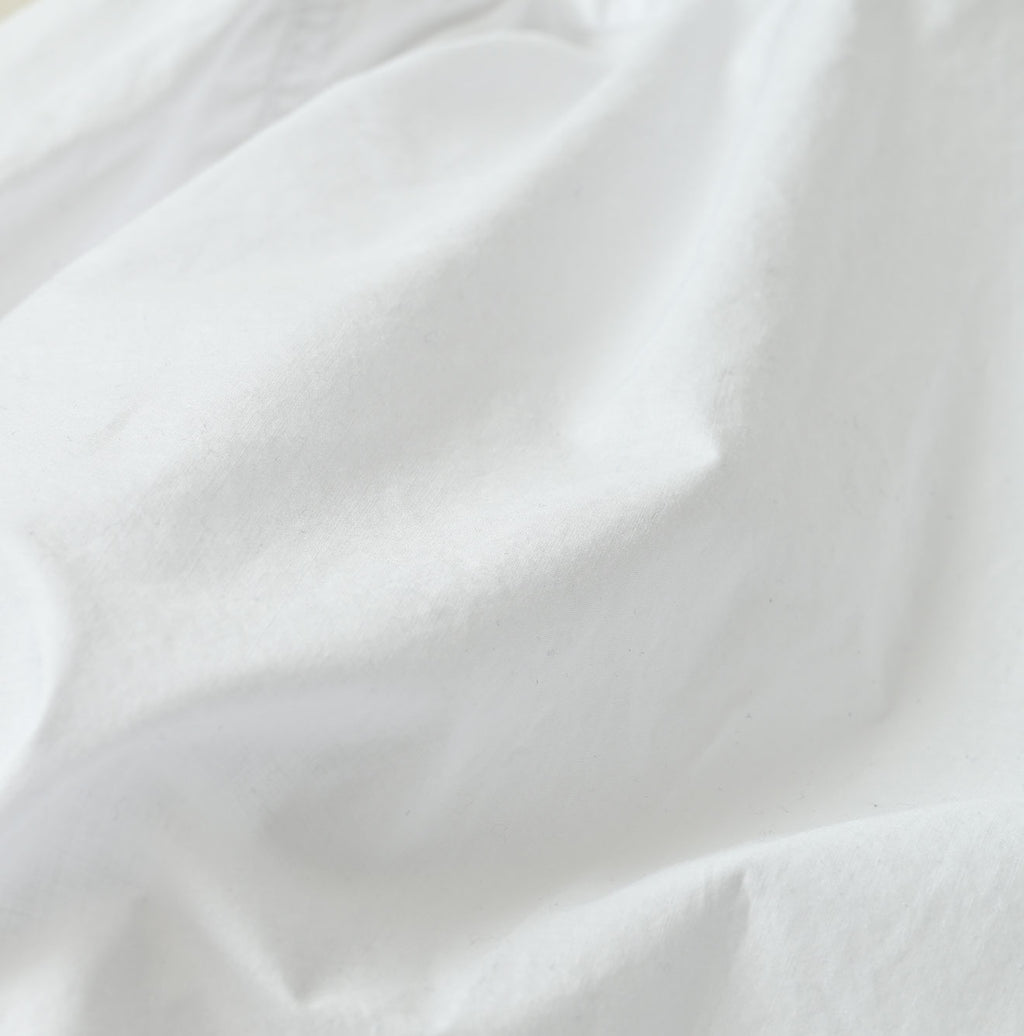 Supima Batiste Tuck Stand Collar Shirt Detail