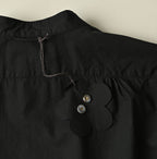 Supima Batiste Tuck Stand Collar Shirt Detail