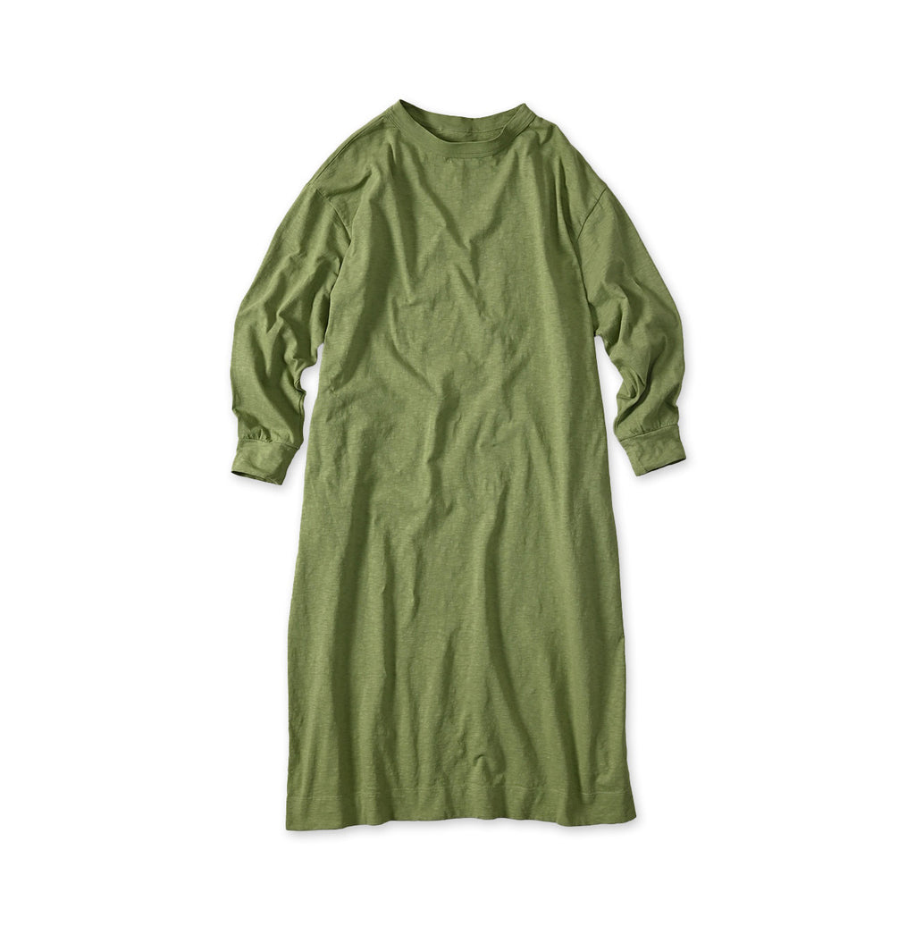 Tenjiku 45 Star Long Sleeve Dress Green