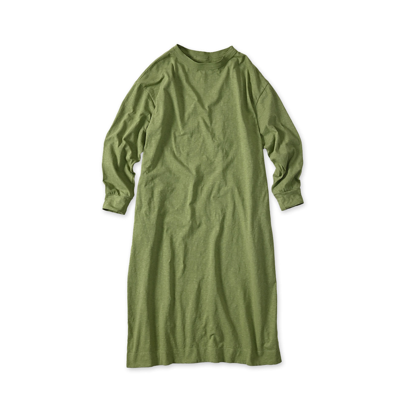 Tenjiku 45 Star Long Sleeve Dress Green