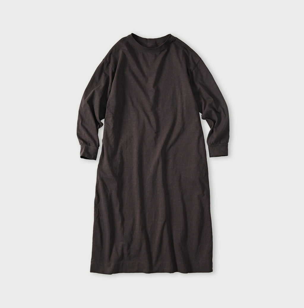 Tenjiku 45 Star Long Sleeve Dress Sumi Black