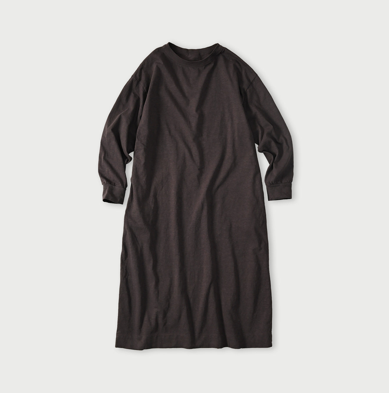 Tenjiku 45 Star Long Sleeve Dress Sumi Black