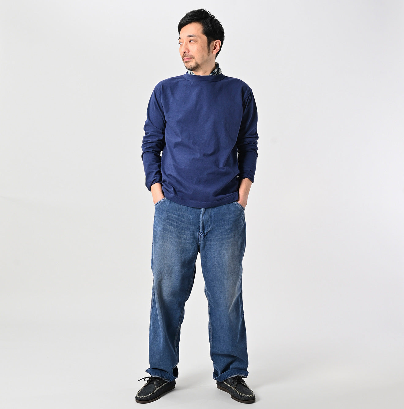 Long Sleeve 908 45 Star T-shirt Male Model