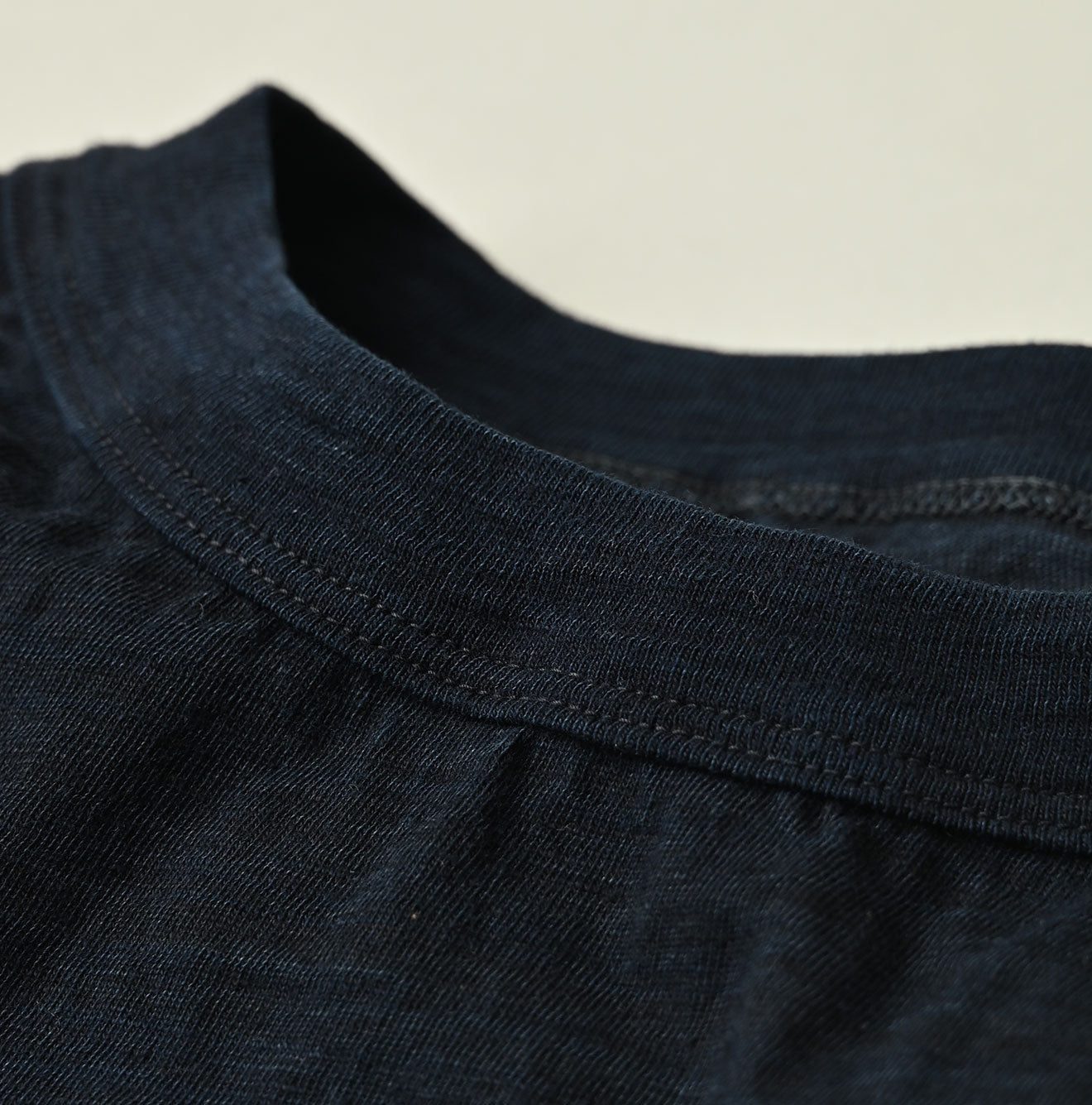 Indigo Tenjiku Big Slit T-shirt Detail