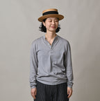 Whole Super Gauze 908 Henley Female Model
