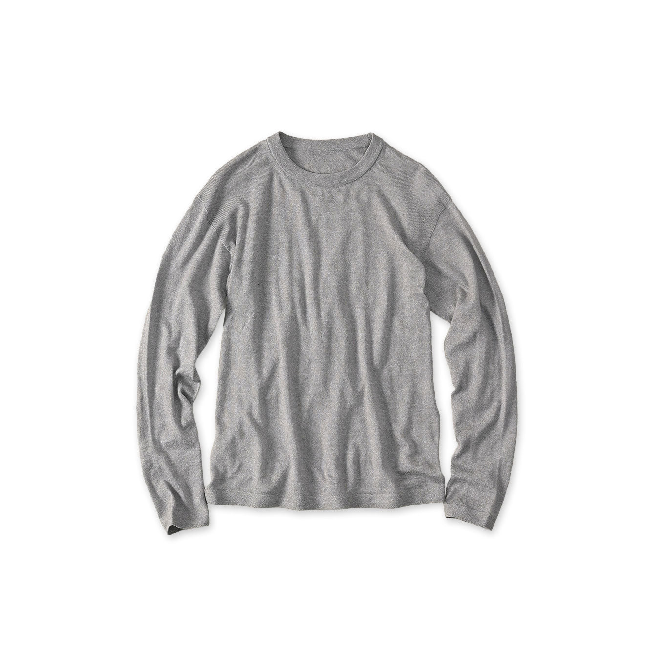 Whole Super Gauze 908 Crew Gray Moku