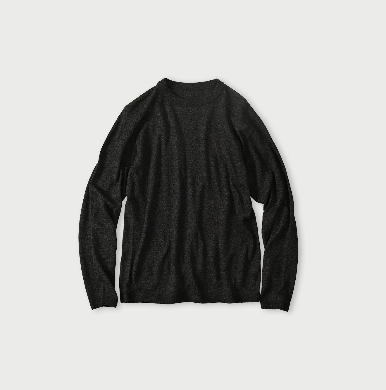 Whole Super Gauze 908 Crew Sumi Black Moku