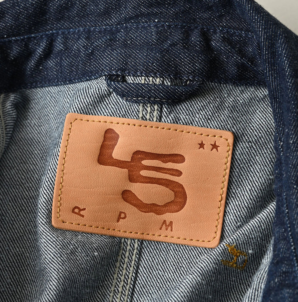 9.4oz Denim 908 Ocean Coverall Nou Detail