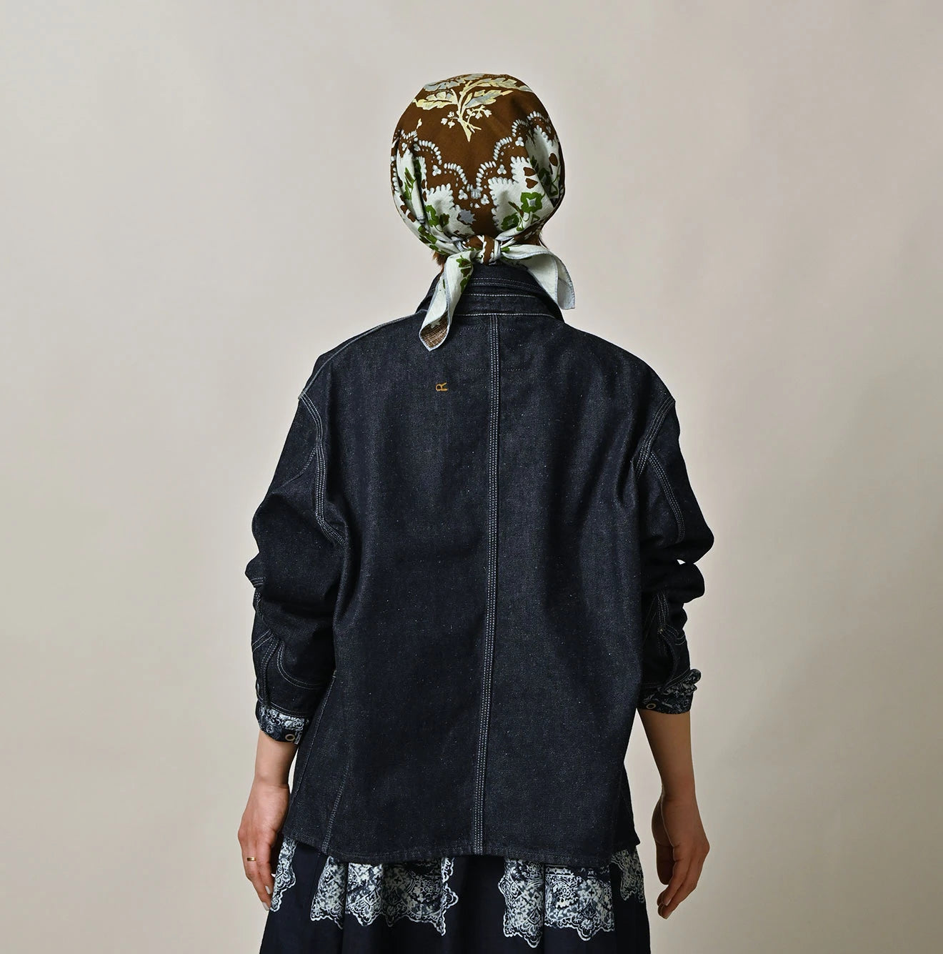 9.4oz Denim 908 Ocean Coverall Nou Female Model