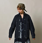 9.4oz Denim 908 Ocean Coverall Nou Female Model