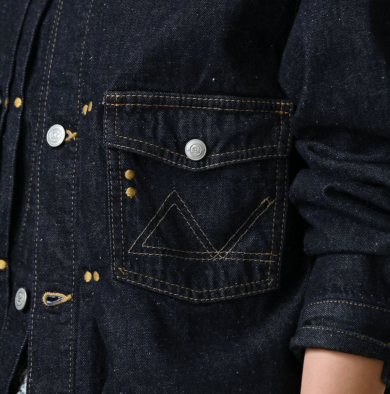 9.4oz Denim 908 G Jacket Nou Detail