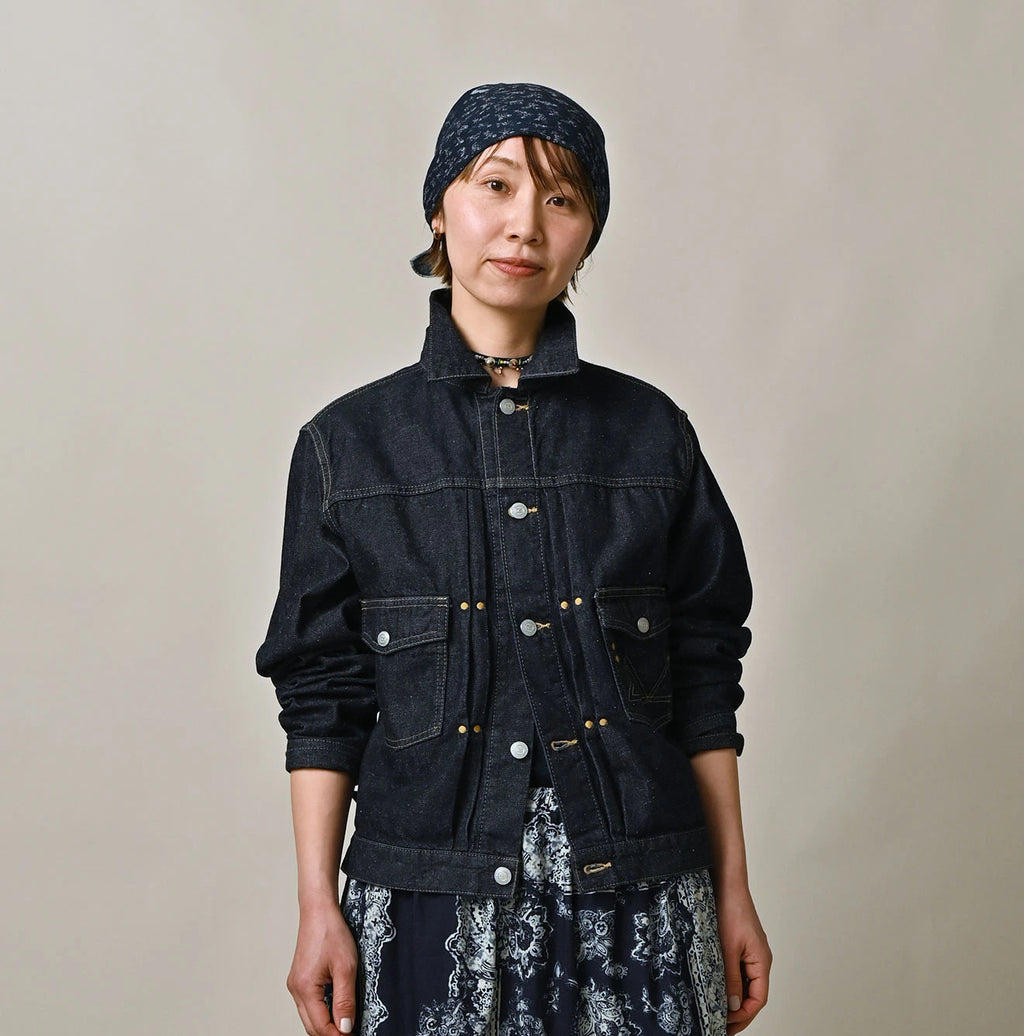 9.4oz Denim 908 G Jacket Nou Female Model