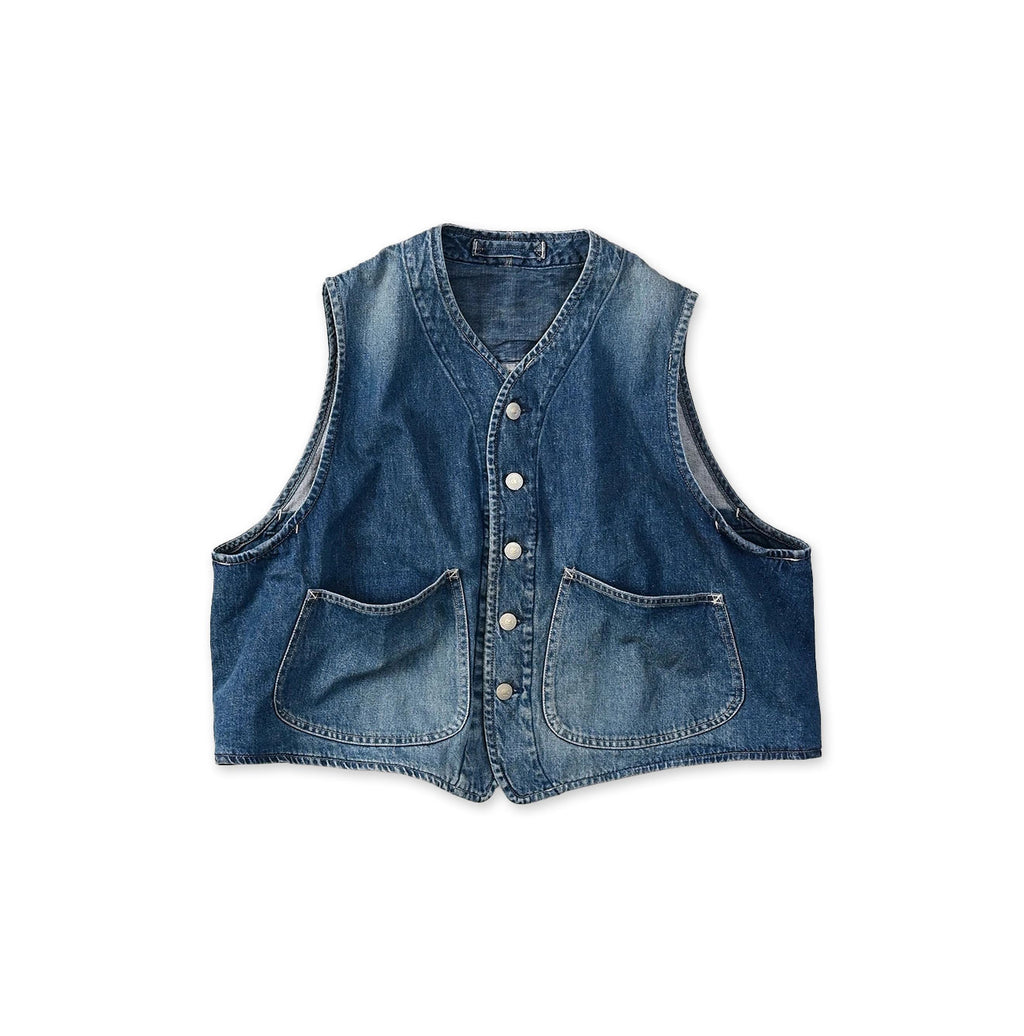 9.4oz Denim 908 Ocean Hunting Vest Tan