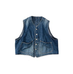 9.4oz Denim 908 Ocean Hunting Vest Tan