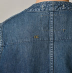 9.4oz Denim 908 Ocean Hunting Vest Tan Detail