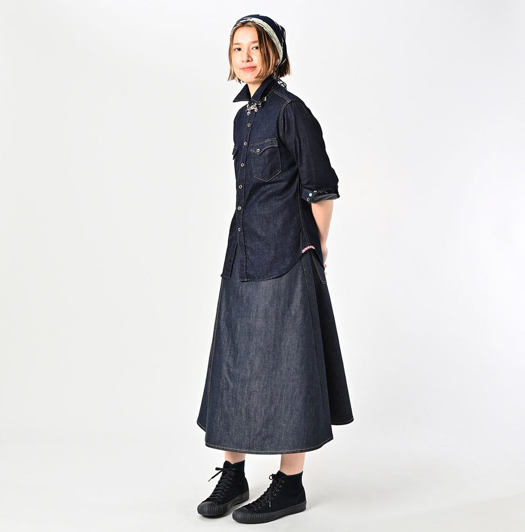 Shirt Denim 908 Eastern Shirt Nou Female Model
