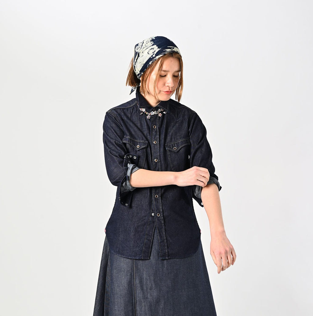 Shirt Denim 908 Eastern Shirt Nou Female Model