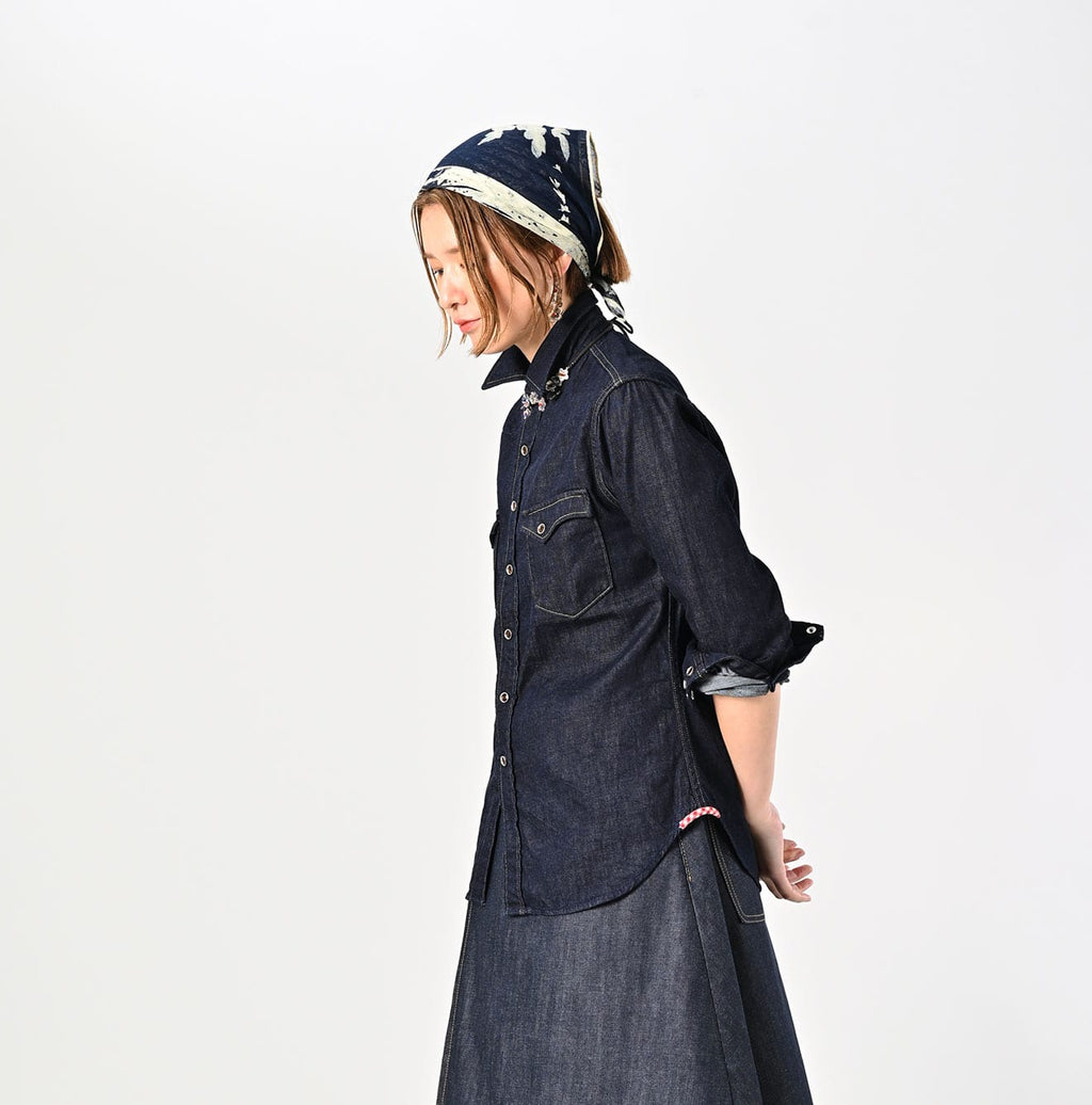 Shirt Denim 908 Eastern Shirt Nou Female Model