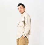 Thin Back Satin 908 Neem Shirt Male Model
