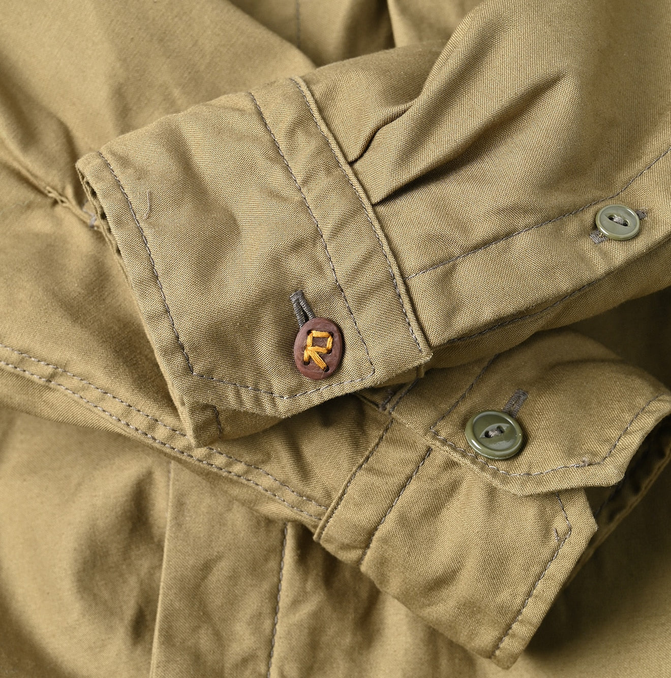 Thin Back Satin 908 Neem Shirt Detail