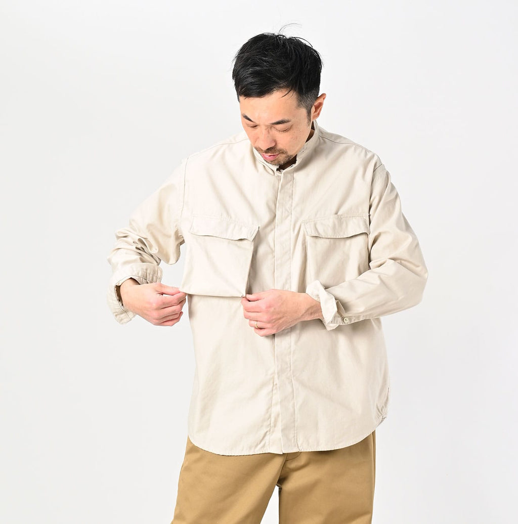 Thin Back Satin 908 Neem Shirt Male Model