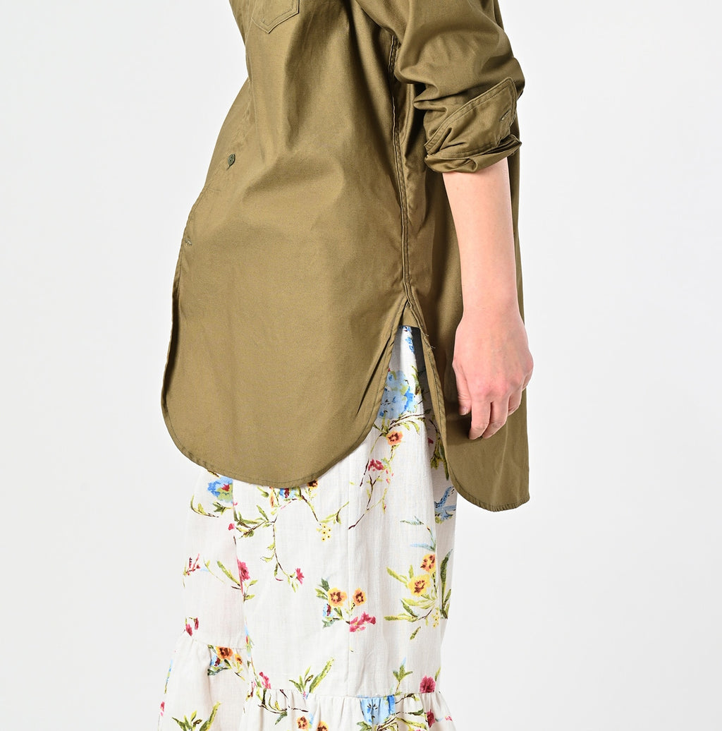 Thin Back Satin 908 Gacha-Pocket Shirt Detail