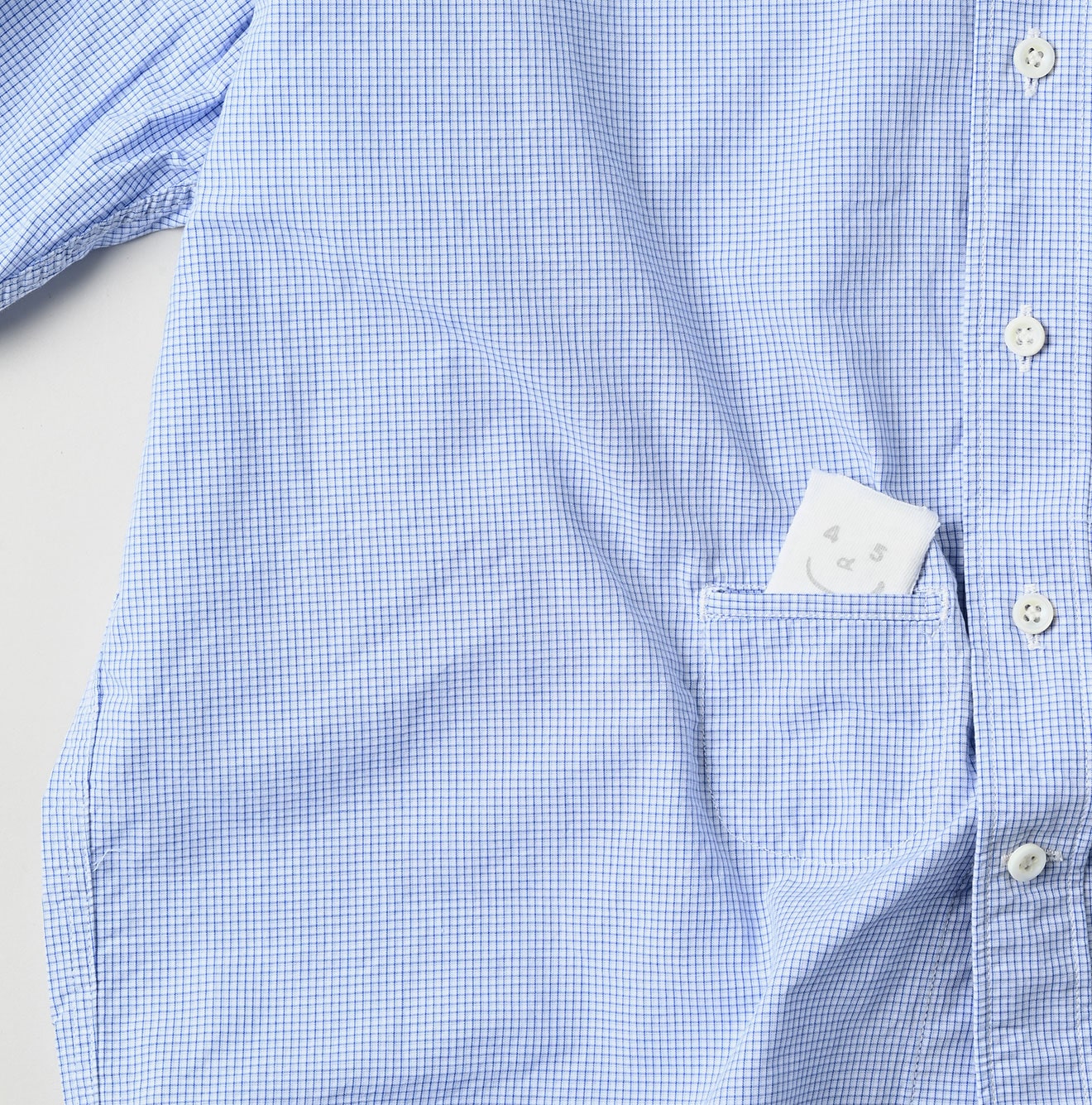 Compact Damp 908 Ocean Button Down Shirt Detail