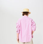 Compact Damp 908 Ocean Button Down Shirt Female Model