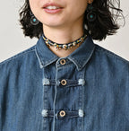 45 Petit Denim 908 8-knot Shirt Distressed Detail