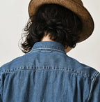 45 Petit Denim 908 8-knot Shirt Distressed Detail