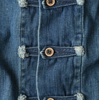 45 Petit Denim 908 8-knot Shirt Distressed Detail