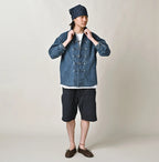 45 Petit Denim 908 8-knot Shirt Distressed Male Model