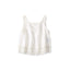 Indian Linen x Lace Flare Camisole White