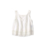 Indian Linen x Lace Flare Camisole White