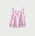 45 Plant Dyed Indian Linen x Lace Flare Camisole Raspberry
