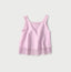 45 Plant Dyed Indian Linen x Lace Flare Camisole Raspberry
