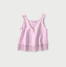 45 Plant Dyed Indian Linen x Lace Flare Camisole Raspberry