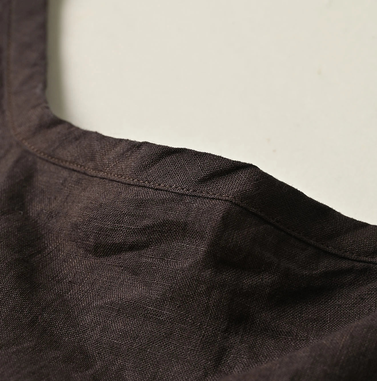 45 Plant Dyed Indian Linen x Lace Flare Camisole Detail
