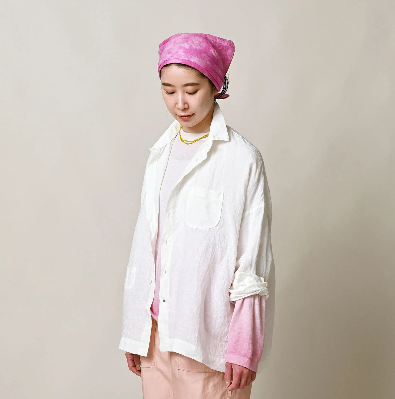 Indian Linen 908 Uma Shirt Female Model