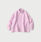 45 Plant Dyed Indian Linen 908 Uma Shirt Raspberry