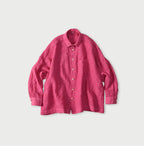 45 Plant Dyed Indian Linen 908 Uma Shirt Strawberry