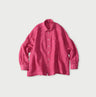 45 Plant Dyed Indian Linen 908 Uma Shirt Strawberry