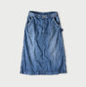 Mon-petit Denim Painter Skirt Indigo Tan