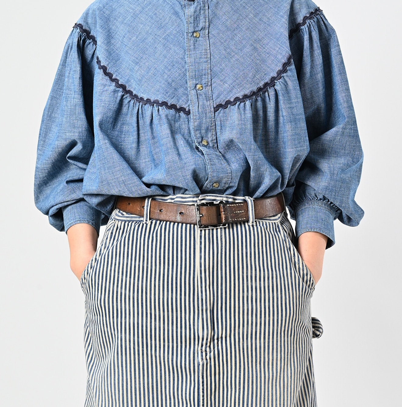 Mon-petit Denim Painter Skirt Detail