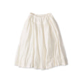 Indian Linen Easy Gather Kushukushu Skirt White
