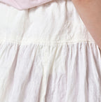 Indian Linen Easy Gather Kushukushu Skirt Detail